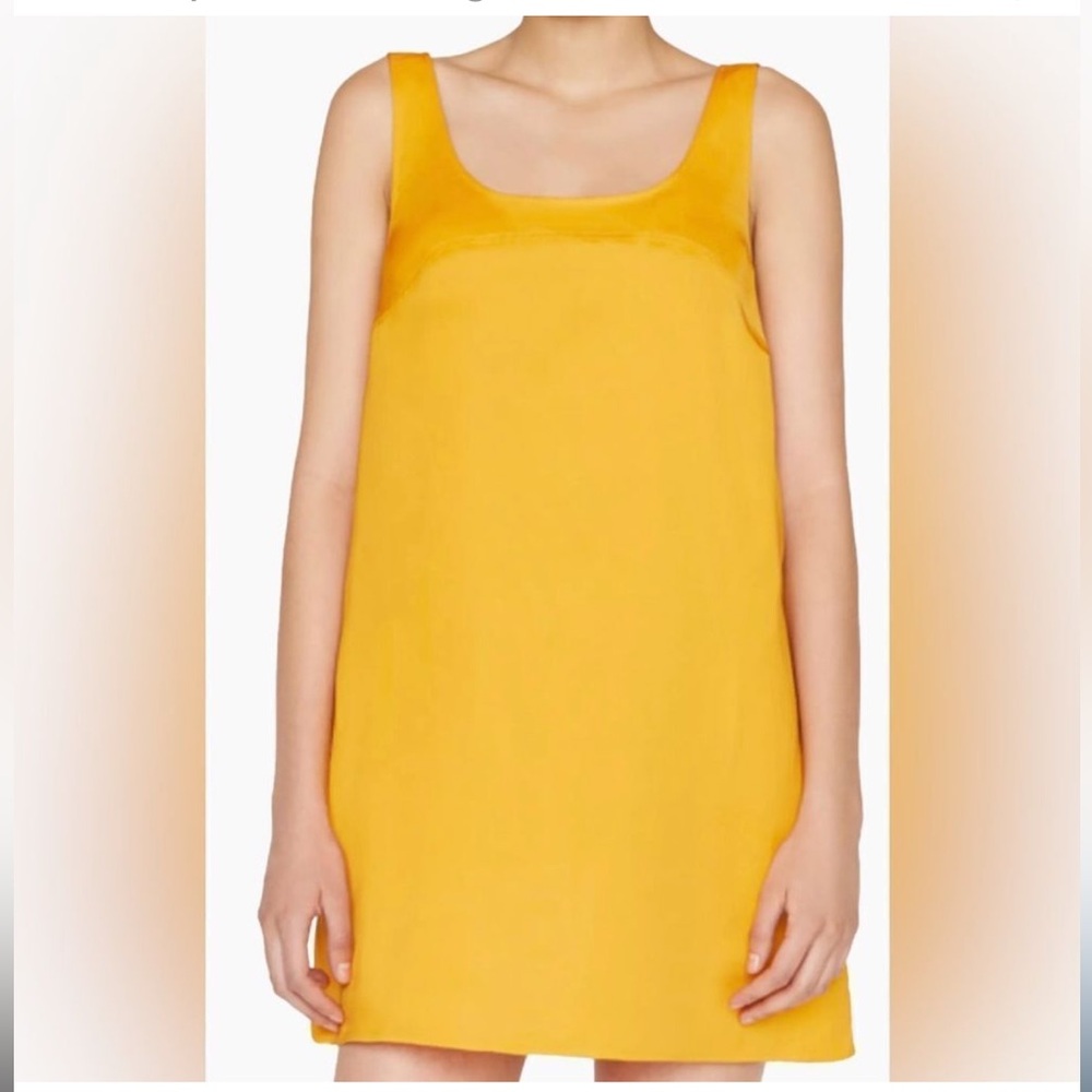Frame yellow shift dress XS
